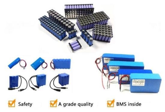 Batterie à cellules LiFePO4 personnalisée DC12V avec BMS et étui de protection